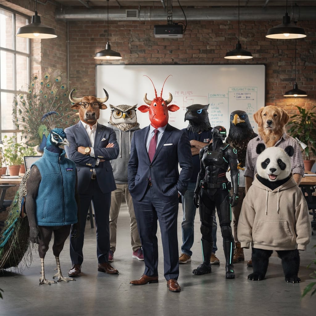 The Crew: Meet the autonomous animal-themed team behind Openclaw.